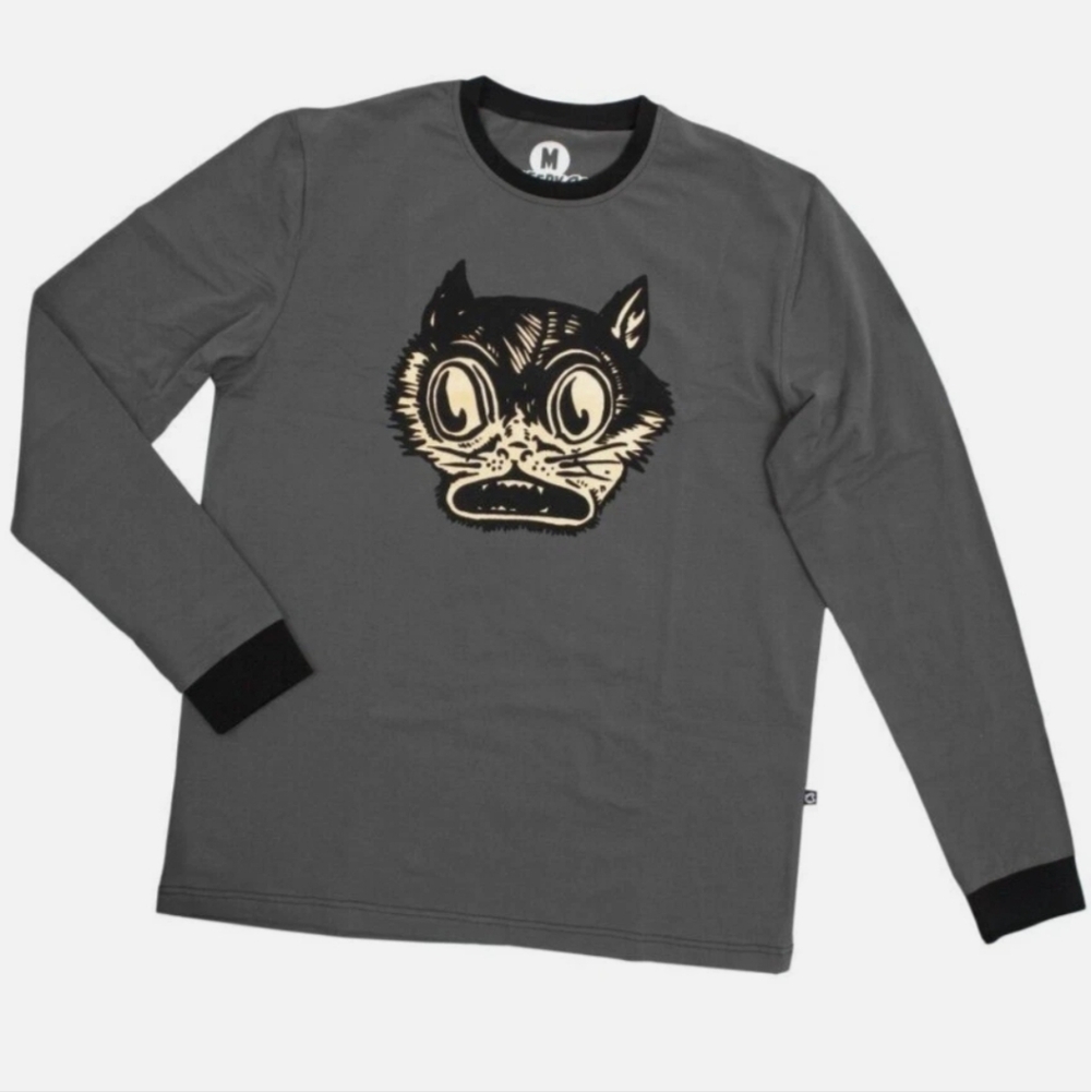 Beistle Scaredy Cat Shirt from Creepy Co Sz XL